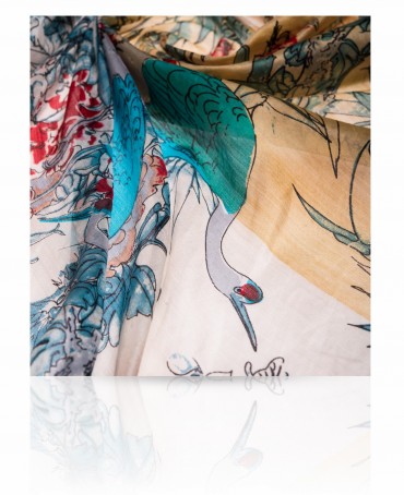 Палантин Женский SN-CRANE/BEIGE.RUST